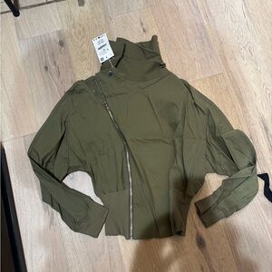 Zara NWT Olive Green Women's Light Weight Jacket